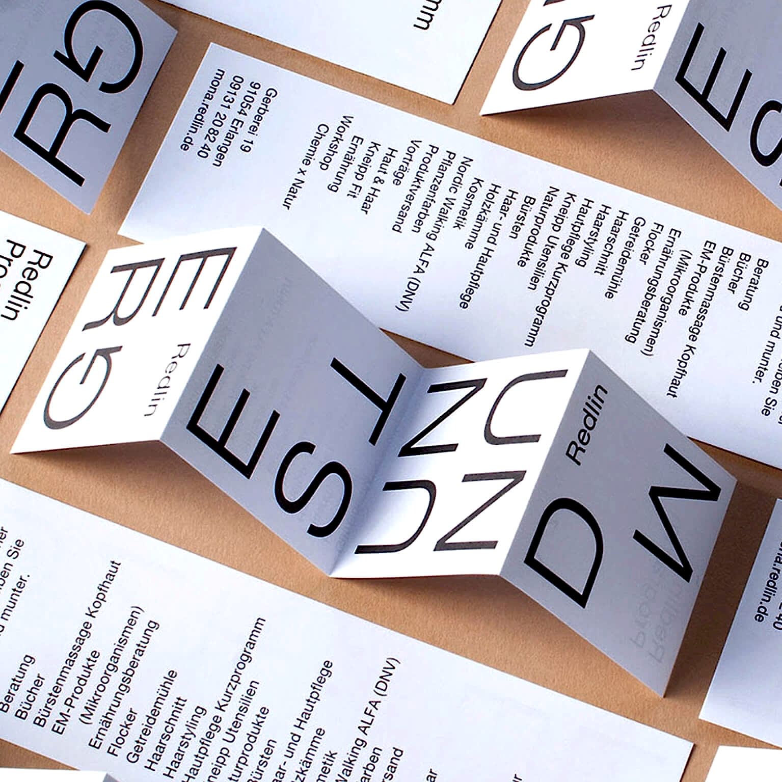 Длинные лифлеты-гармошки