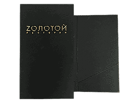 Папки для счетов с тиснением фольгой