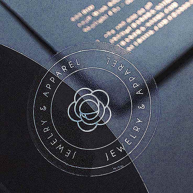 Печать прозрачный наклеек с логотипом