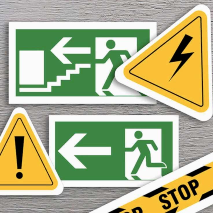 Печать наклеек для электрощита