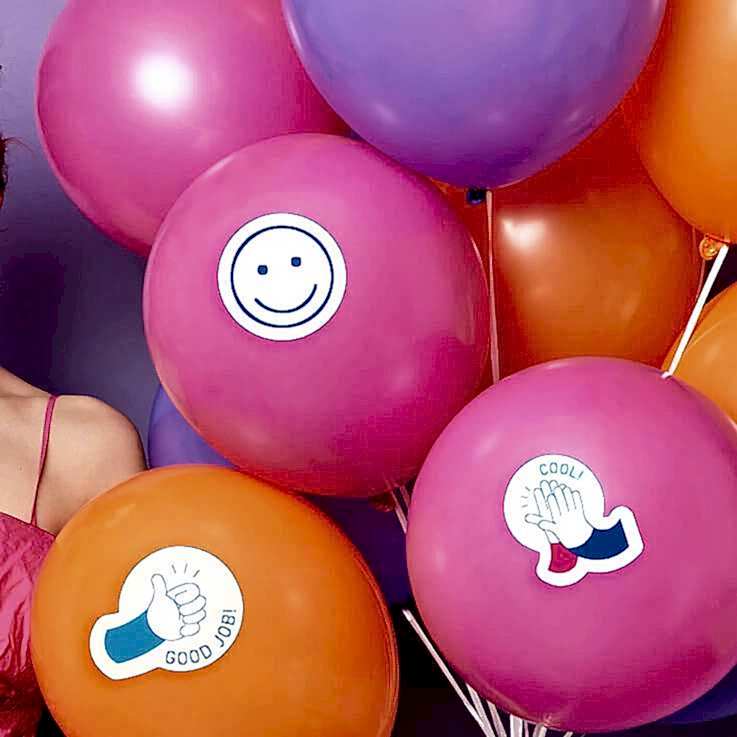 Печать наклеек на воздушные шары