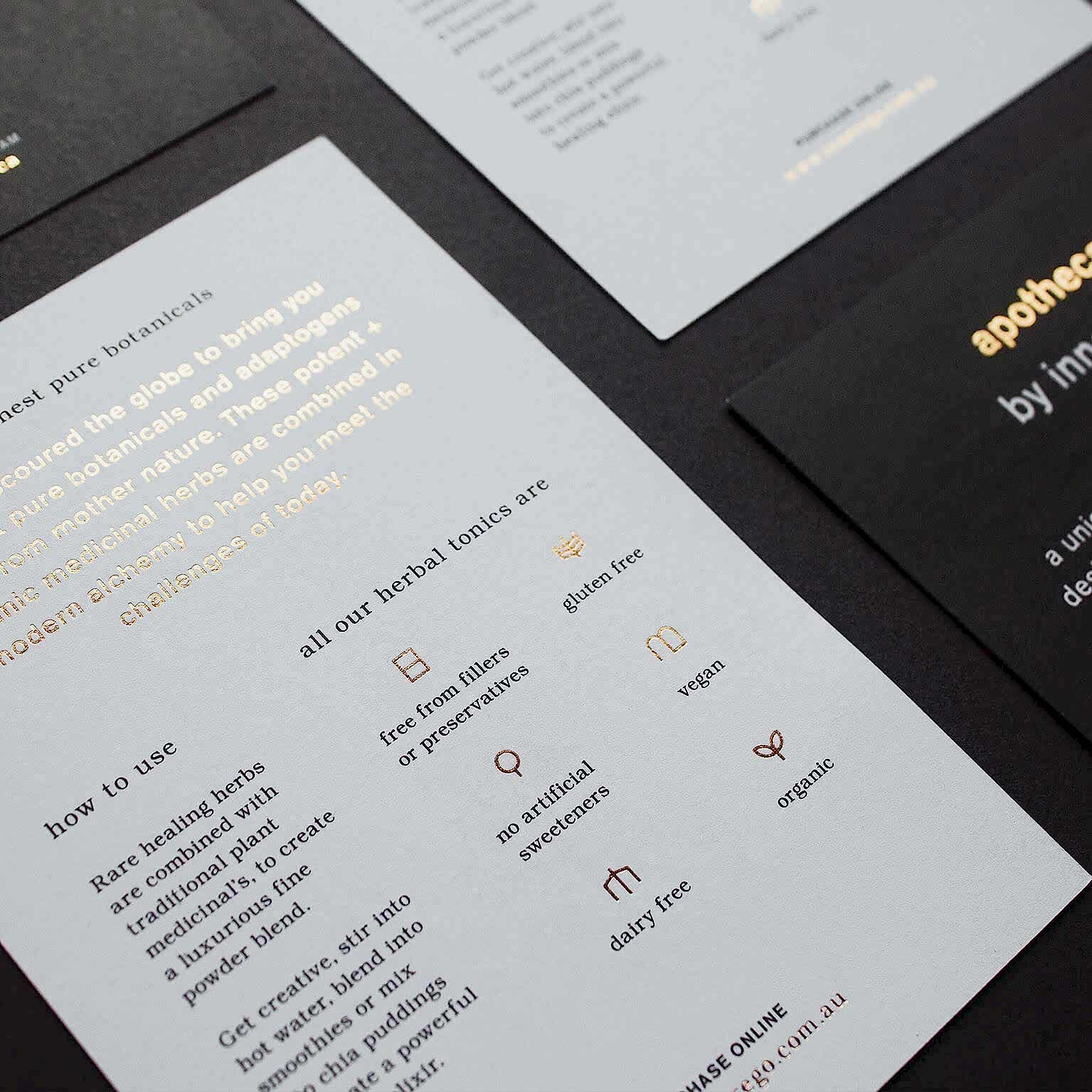 Бирки и ярлыки без сгиба с фольгированием золотом и серебром