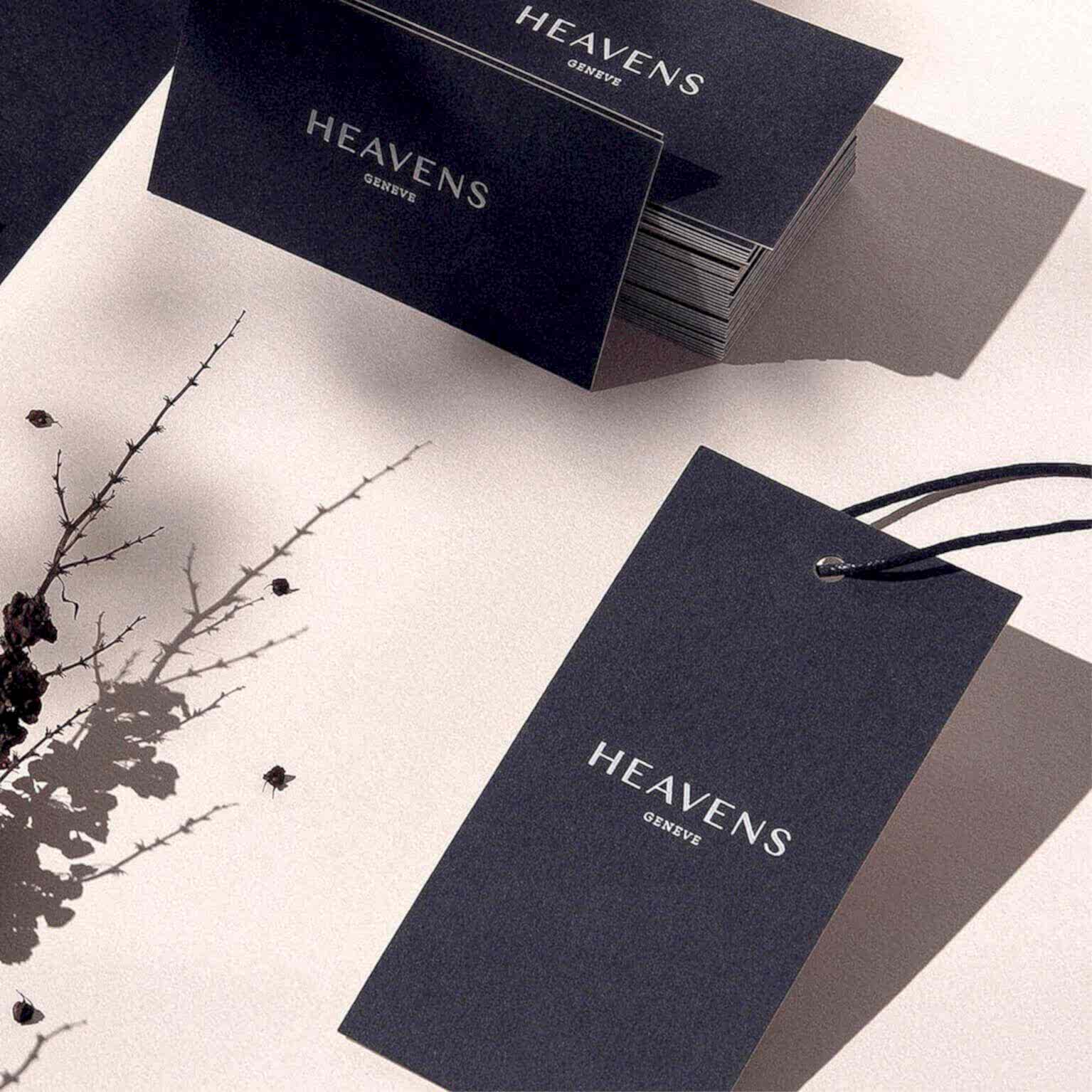 Бирки на дизайнерской бумаге с тиснением