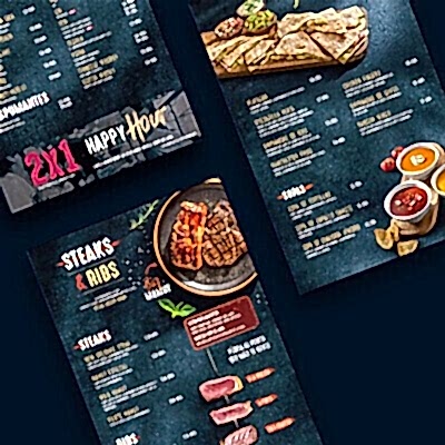 Меню для ресторанов