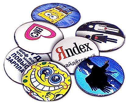 Печать круглых значков