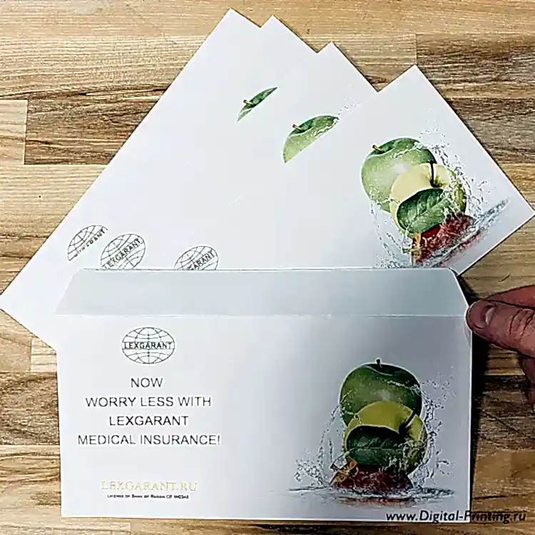 Печать конвертов с логотипом всех форматов