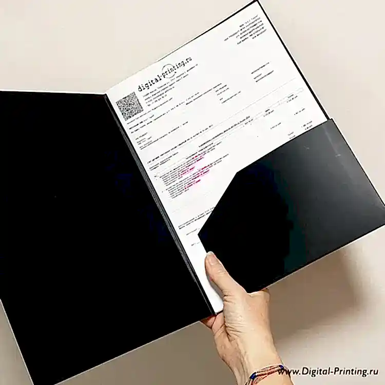 Дизайнерские папки с карманом